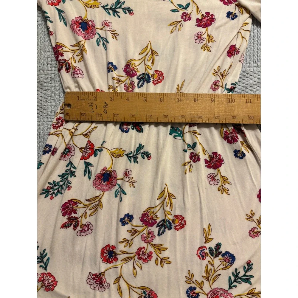 Old‎ Navy Floral Dress Girls Short Sleeve Casual Play Kids Size S 6 / 7 W 20